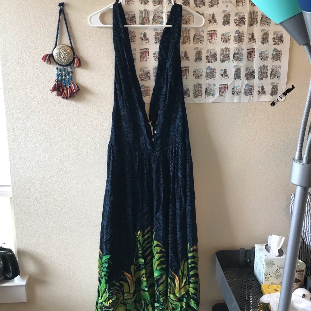 free people boho plant dress